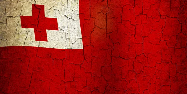 Grunge-Tonga-Flagge — Stockfoto