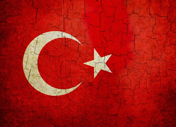 Grunge Turkey Bandiera — Foto Stock