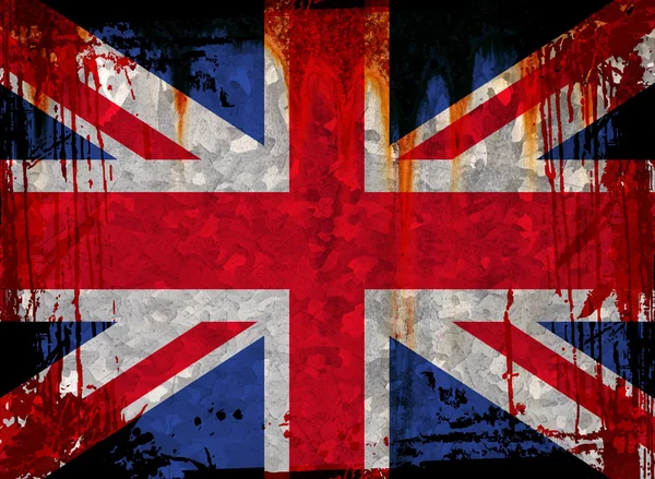 Grunge İngiliz bayrağı — Stok fotoğraf