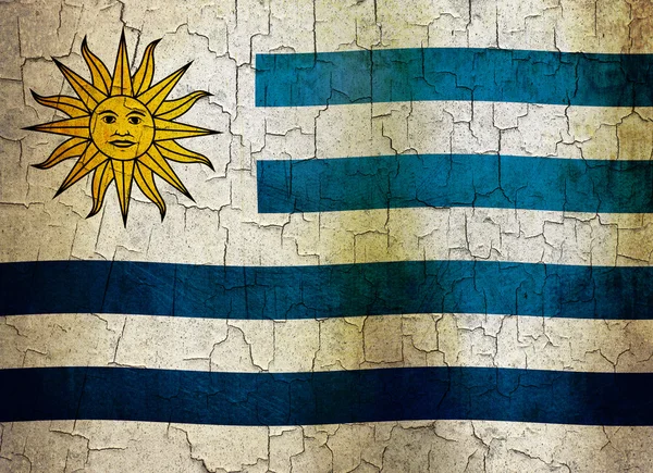 Grunge-Uruguay-Flagge — Stockfoto