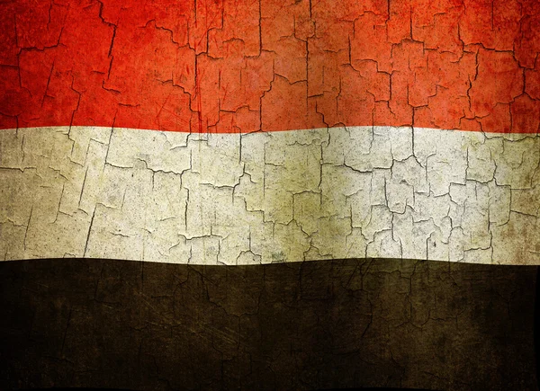 Grunge Yemen flag — Stok fotoğraf