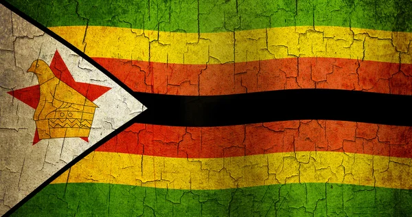 Grunge Zimbabwe Flagge — Stockfoto