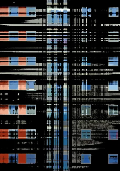 高コントラストの市建物 — ストック写真