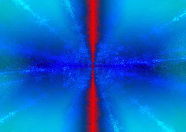 Красная полоса на синей — стоковое фото