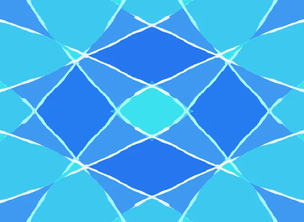 抽象的蓝色菱形图案 — 图库照片