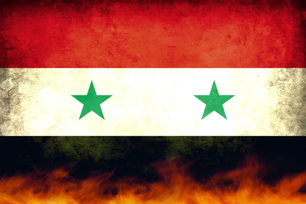Syrische Konfliktfahne — Stockfoto