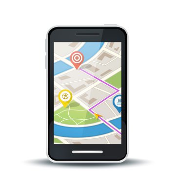 hareket eden telefon ile gps harita uygulaması