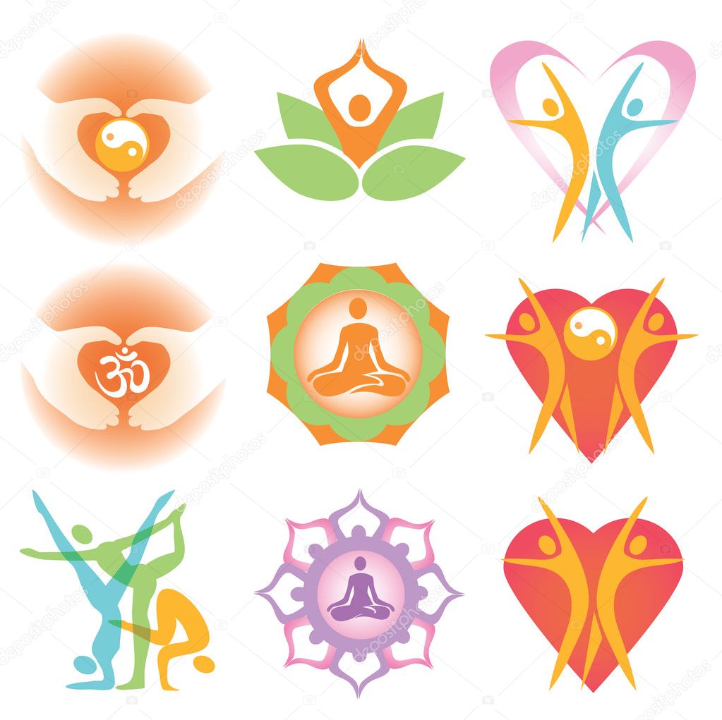 Yoga Symbol Icon - Arte vetorial de stock e mais imagens de Ioga