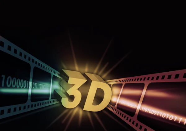 Fondo cinematográfico 3D — Foto de Stock