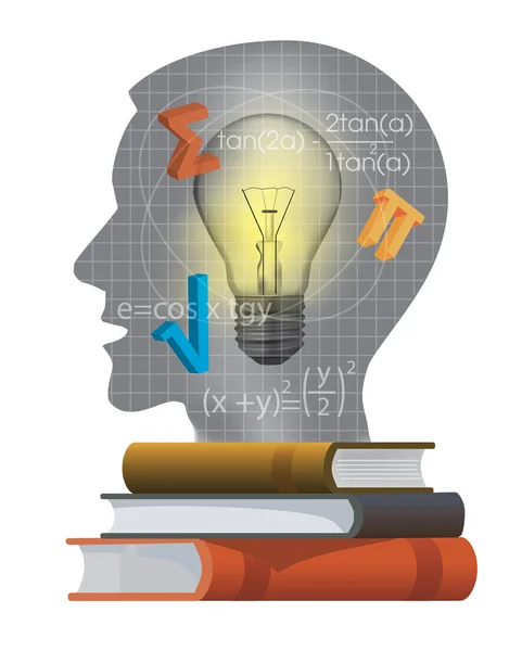 Estudo de símbolos da matemática . —  Vetores de Stock