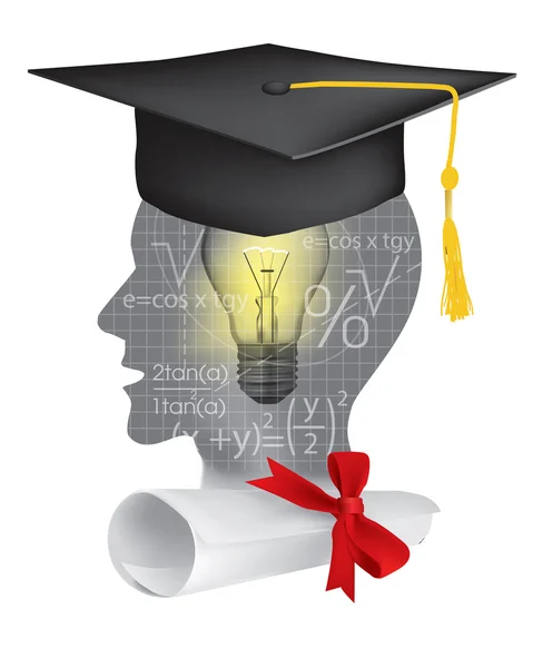 Symbole d'étude de la graduation en mathématiques . — Image vectorielle