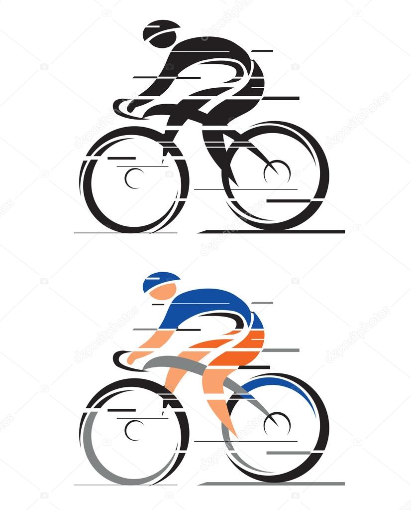 Two racing cyclists