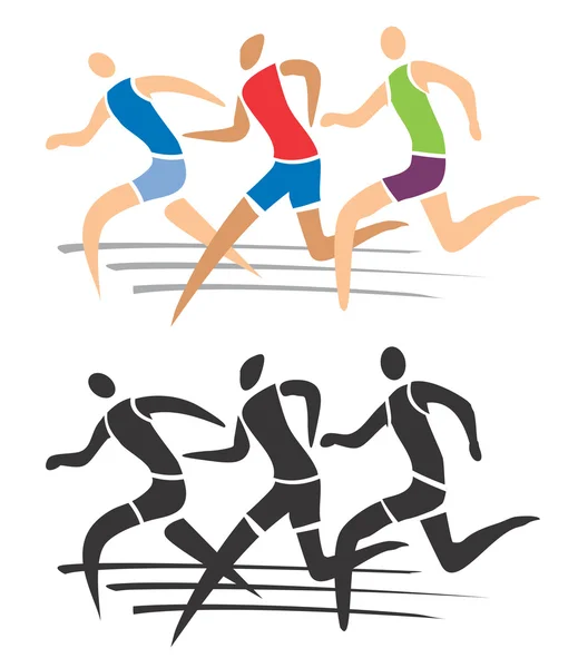 跑步比赛 — 图库矢量图片