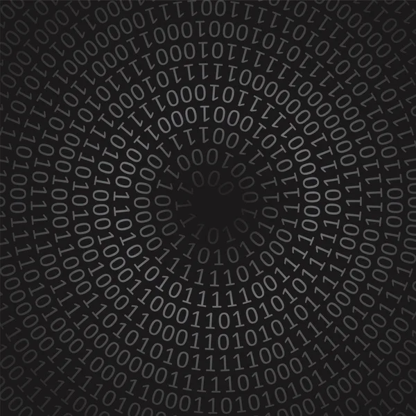 Spal Binary Code Illustration Black Technology Background Binary Code Vector — 스톡 벡터