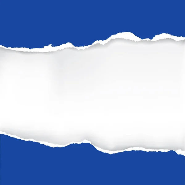 Синій Розрізаний Паперовий Квадратний Фон Ілюстрація Рваного Паперу Місцем Вашого — стоковий вектор