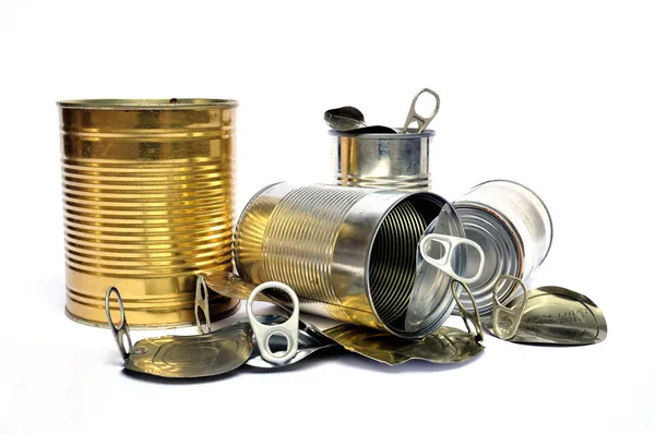 Recycling tins — Stock Photo, Image