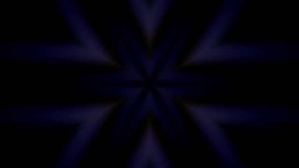 Abstraktní Ohňostroj Efektem Oranžového Světla Abstraktní Tvar Energetické Hvězdy Černým — Stock video