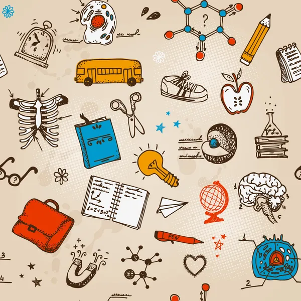 Çocuk çizilmiş ayarlayın. geri school şekil.