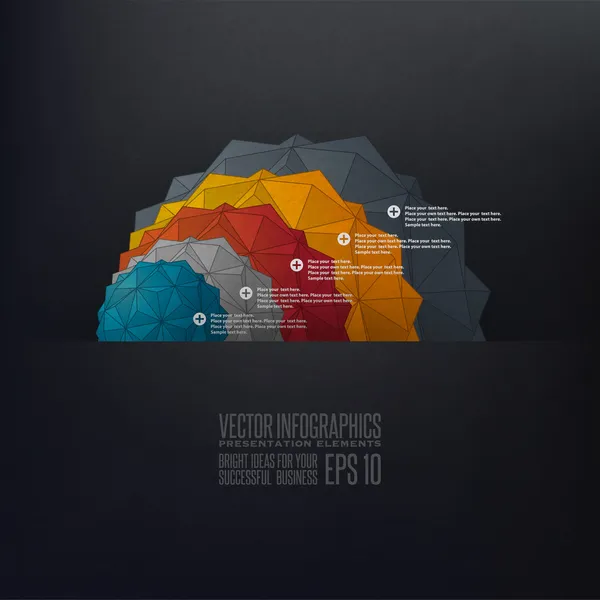 Diagram infographics illustration — Stock vektor