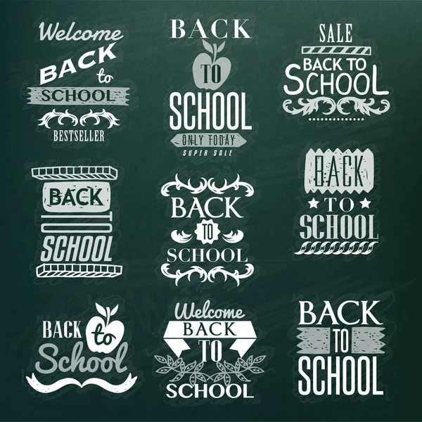 Retour à l'école Calligraphic Design — Image vectorielle