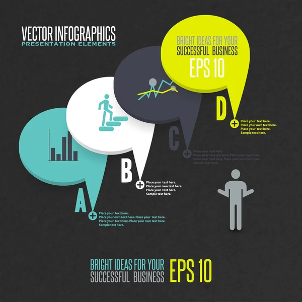 Discorso bolla illustrazione — Vettoriale Stock