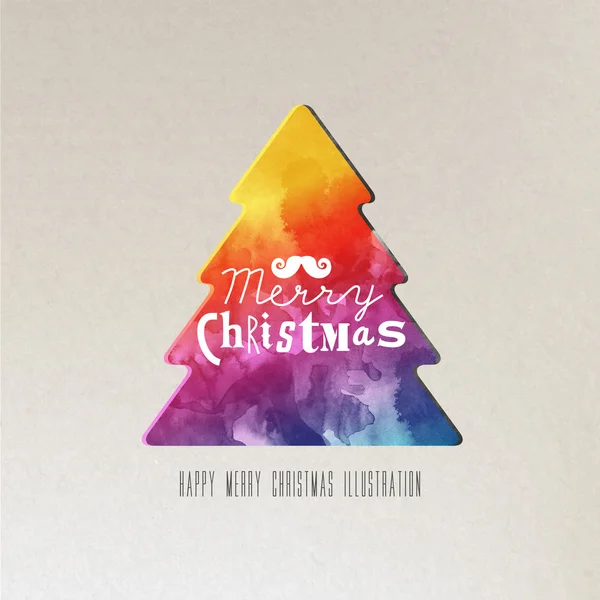 Christmas gratulationskort. Merry christmas bokstäver. — Stock vektor