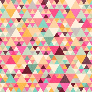 Retro desen geometrik şekiller