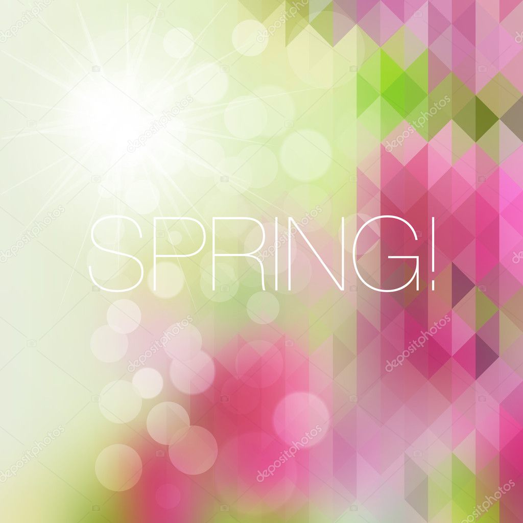 Bright mosaic spring background