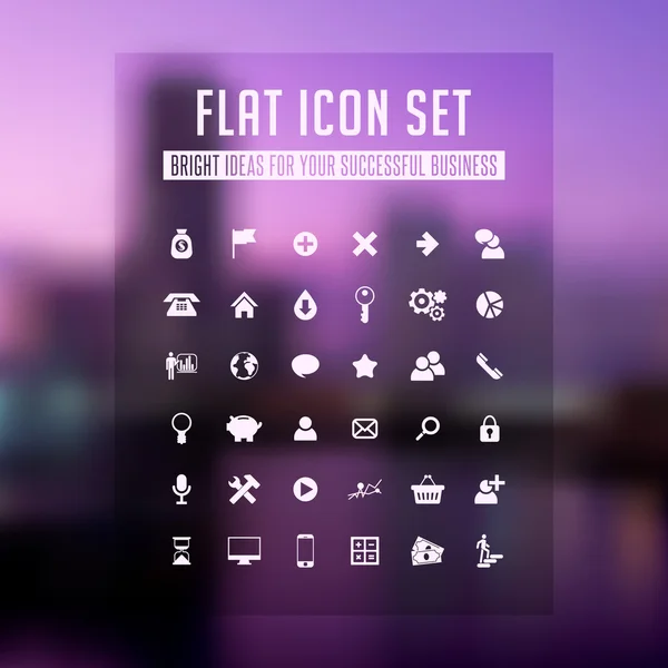 Conjunto de iconos de concepto de diseño plano — Vector de stock