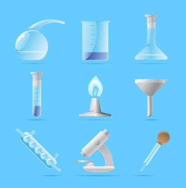 Icons for chemical lab