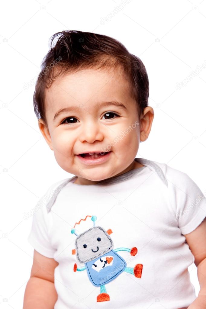 Happy baby toddler smiling