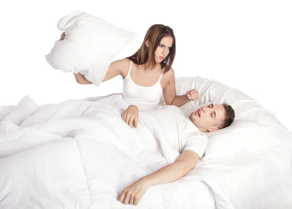 Put an end to snoring — Stock Photo, Image