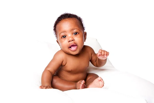 Bonito feliz sorrindo bebê adorável bebê — Fotografia de Stock