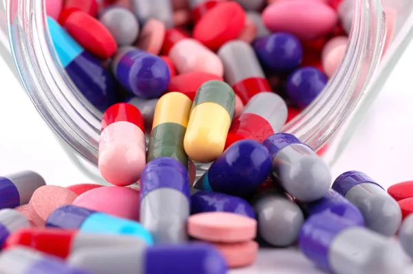 Comprimidos multicoloridos — Fotografia de Stock