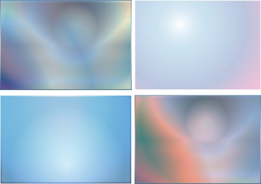 dört arka plan rengi pastel