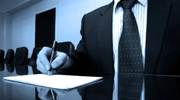 Business manager in board room — Stock Photo, Image