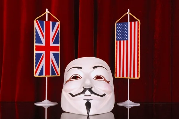 英国和美国匿名 — 图库照片