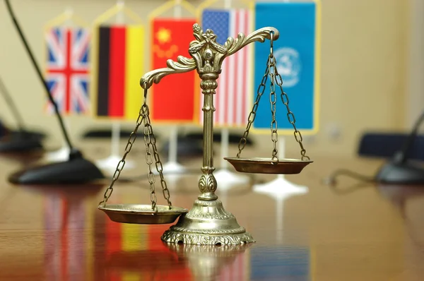 国际法律和秩序 — 图库照片