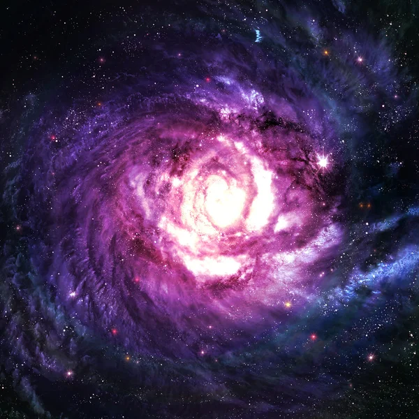 Incredibly beautiful spiral galaxy somewhere in deep space — Stock Photo, Image