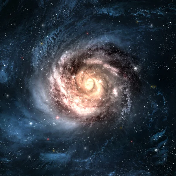 Unglaublich schöne Spiralgalaxie irgendwo im Weltraum — Stockfoto