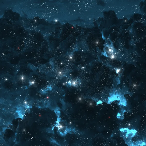 Pole gwiazd w przestrzeń kosmiczną wiele lat świetlnych od ziemi — Zdjęcie stockowe
