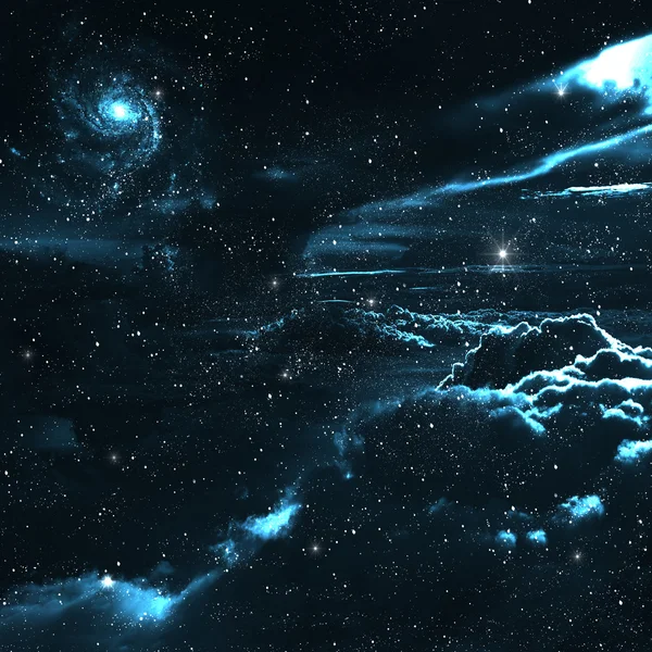 Sternenfeld im Weltraum viele Lichtjahre von der Erde entfernt — Stockfoto