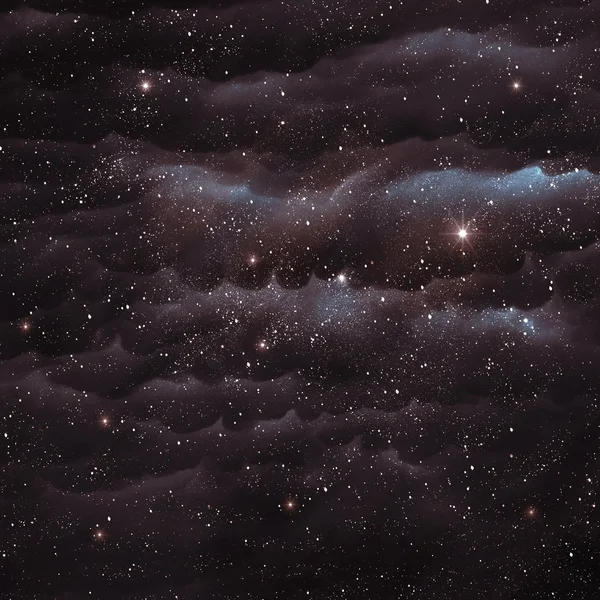 Câmp stelar în spațiu adânc mulți ani lumină departe de Pământ — Fotografie, imagine de stoc