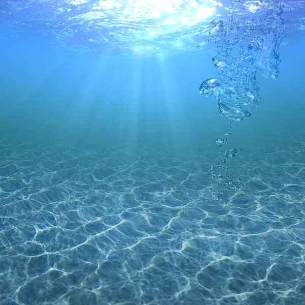 Agua clara, pura y transparente en una piscina — Foto de Stock