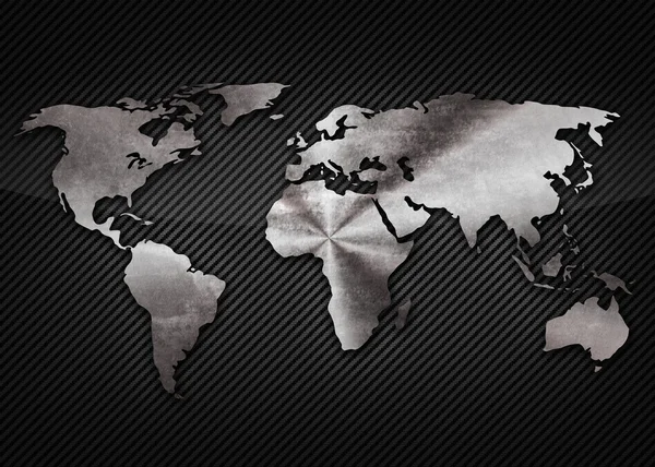 Cool kaart van de wereld — Stockfoto