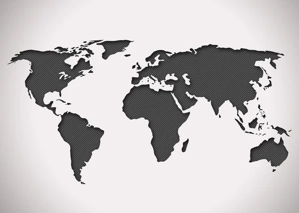 Immagine di una mappa del mondo stilizzata — Foto Stock