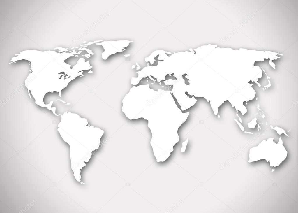 Image of a stylized world map