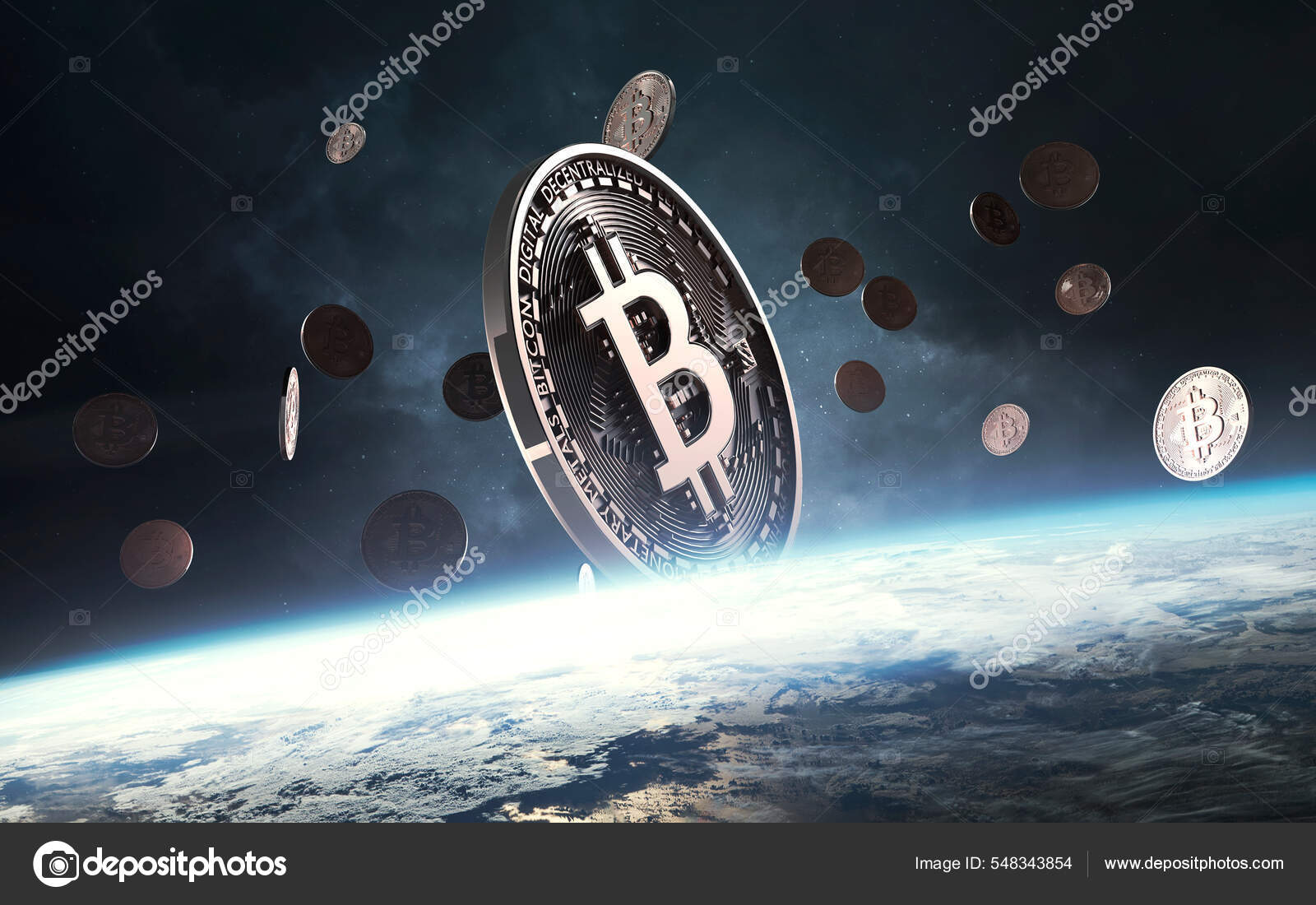 Ilustración Criptomonedas Todo Mundo Dinero Digital Pagos Globales  Blockchain Tecnologías — Foto editorial de stock #548343854 ©Shad.off
