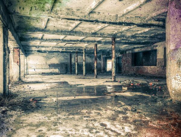 High Dynamic Range Image of an Abandoned building