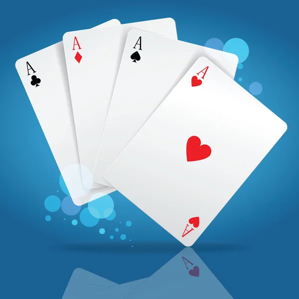 Jugar a las cartas — Vector de stock